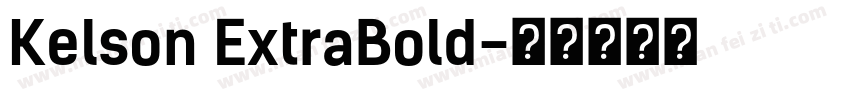 Kelson ExtraBold字体转换